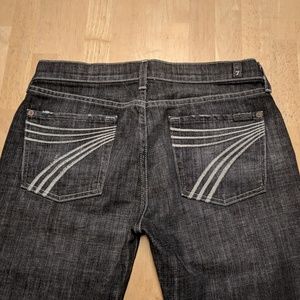 7 For All Mankind Dojo jeans 30 Black EUC!